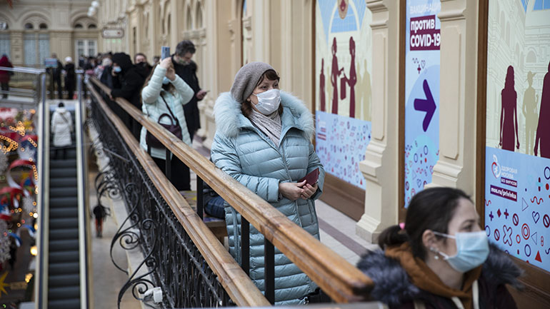Ρωσία: 21.513 νέα κρούσματα και 580 θάνατοι λόγω κορωνοϊού