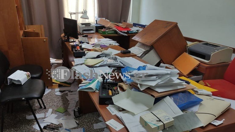 Διαρρήκτες «διέλυσαν» το Εργατικό Κέντρο Χανίων