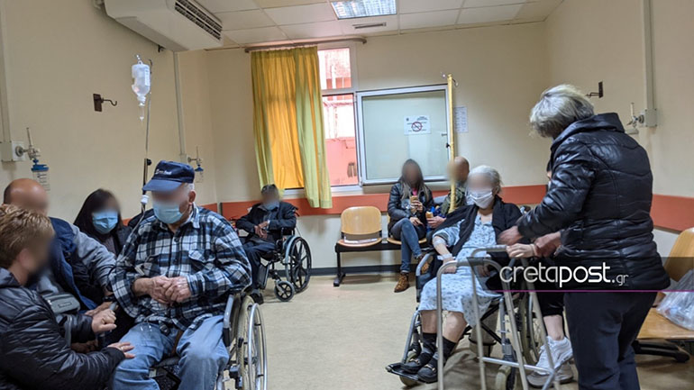 Εικόνες υγειονομικής «μάχης» στα μεγάλα νοσοκομεία της Κρήτης