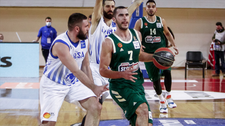 Κρατά την ευστοχία του και το ροζ φύλλο ο Παναθηναϊκός, 98-89 τη Λάρισα