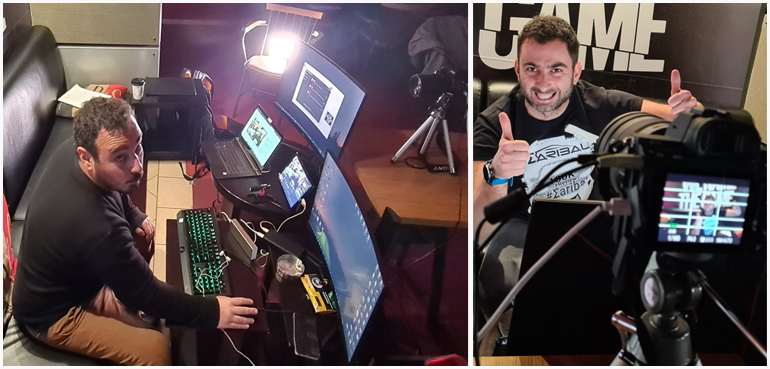 Είπαμε να κάνουμε ένα απλό... live! Πού να το πάρουμε και σοβαρά... (στη φωτό αριστερά ο Αποστόλης Μαρούσης)