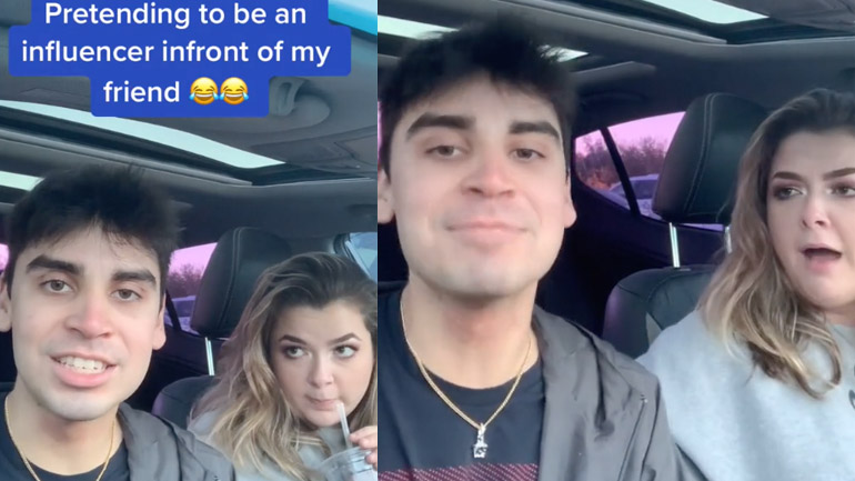 Νεαρός κάνει μια φάρσα στην κοπέλα του