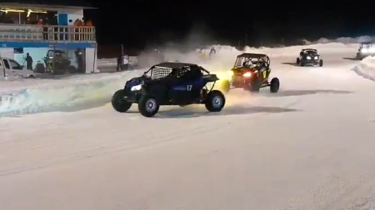 Άφθονη διασκέδαση στο χιόνι με τα buggy...