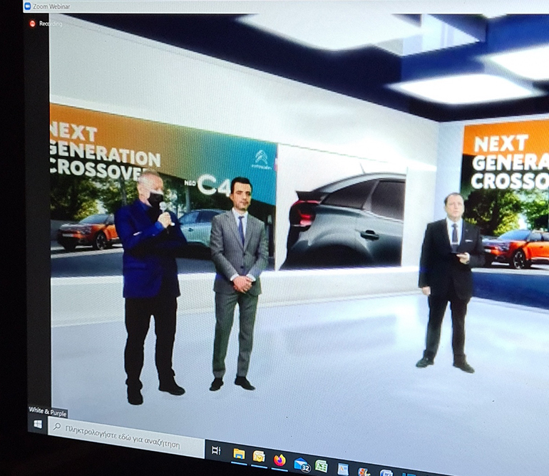 Στιγμιότυπο από την παρουσίαση του νέου Citroen C4