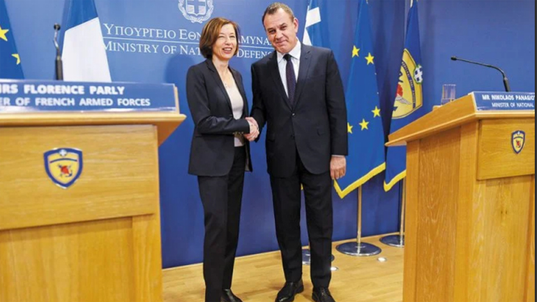 Στο ΥΠΕΘΑ η Γαλλίδα υπουργός Εθνικής Άμυνας – Υπογράφεται η σύμβαση για τα Rafale