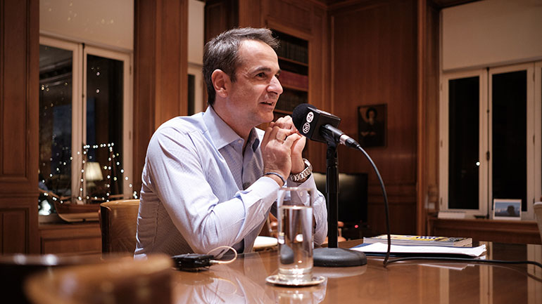 Tηλεφωνική επικοινωνία του Κ. Μητσοτάκη με την πρωθυπουργό της Λιθουανίας