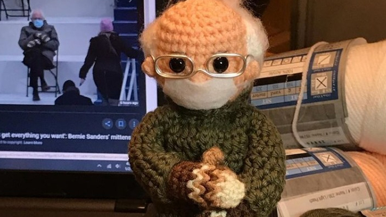 Πλεχτό με βελονάκι ο Μπέρνι Σάντερς