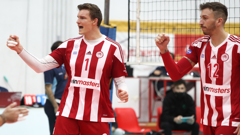 Volley League: Άνετα ο Ολυμπιακός, 3-0 τον Μίλωνα