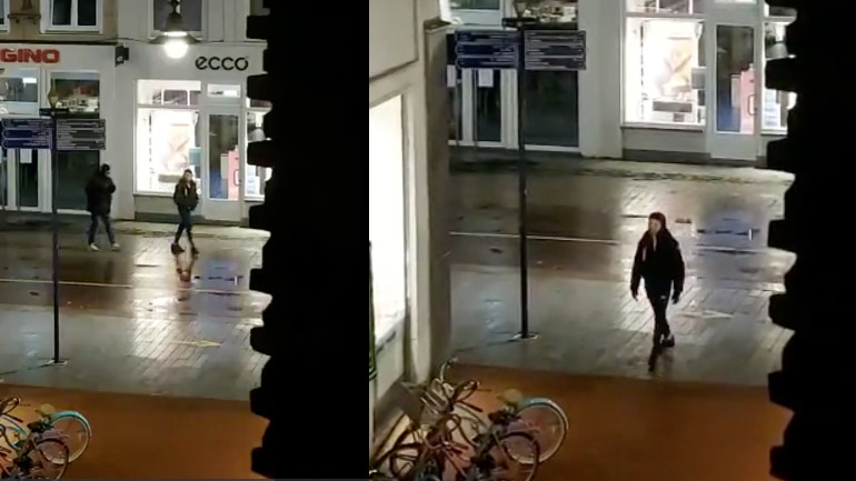 Νεαρός κλοτσάει ένα ποδήλατο