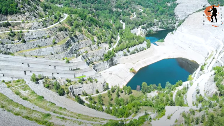 Το Φράγμα Θησαυρού στη Δράμα από ψηλά