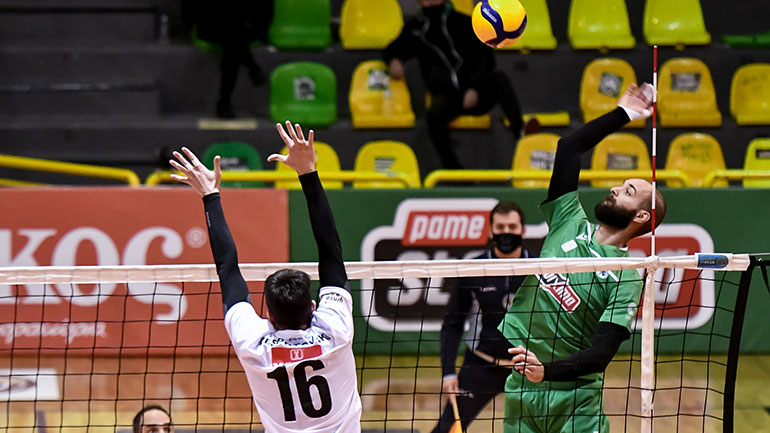 Volley League: Άνετα ο Παναθηναϊκός, 3-0 τον ΠΑΟΚ