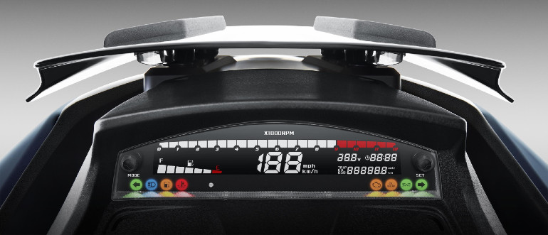 LCD οθόνη ψηφιακή με πολλές πληροφορίες και αυτόματη ρύθμιση φωτεινότητας