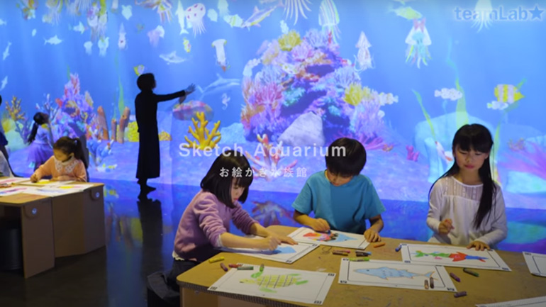 Ενυδρείο με ζωγραφιές