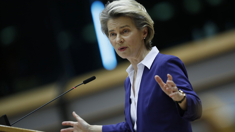 Φον ντερ Λάιεν: Η Ε.Ε. διατηρεί τον στόχο της να εμβολιάσει το 70% των ενηλίκων έως το τέλος καλοκαιριού