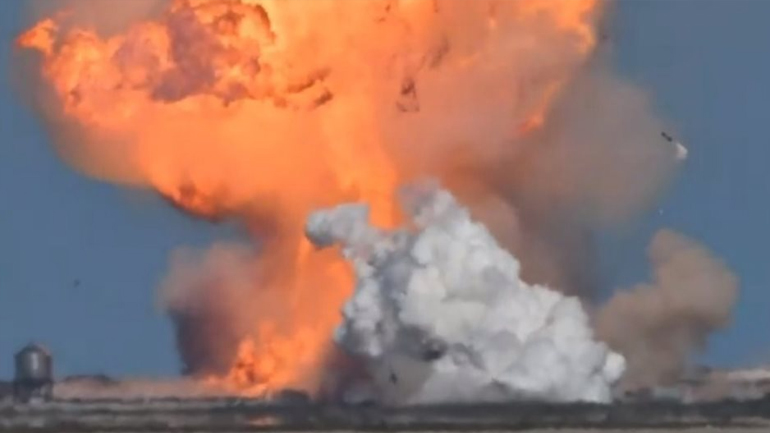 Ανατινάχθηκε κατά την προσεδάφισή του το πρωτότυπο διαστημόπλοιο της Space X