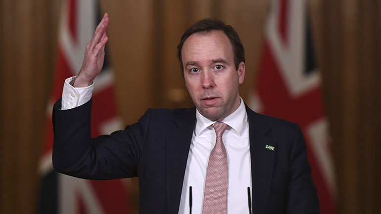 Υπ. Υγείας Βρετανίας: Το Ηνωμένο Βασίλειο πρέπει να εξαλείψει επειγόντως τις μεταλλάξεις του κορωνοϊού