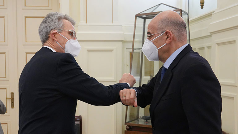 Η Ανατ. Μεσόγειος στο επίκεντρο της συνάντησης Δένδια-Πάιατ