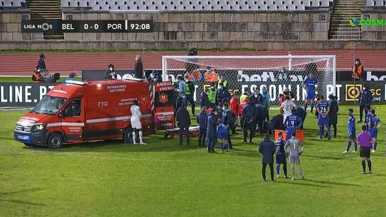 Μπελενένσες-Πόρτο: Τρομακτικός τραυματισμός του Νανού -Του «γύρισε» η γλώσσα και του έσωσαν τη ζωή οι γιατροί!