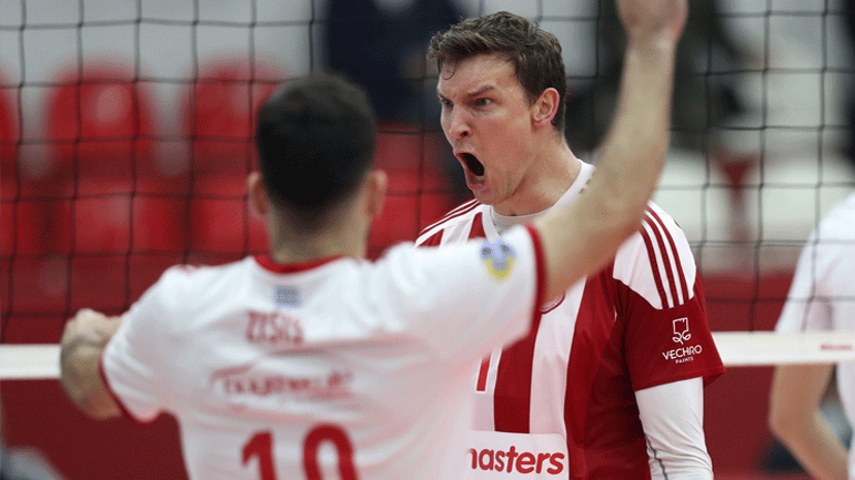 Βόλεϊ: Ερυθρόλευκο το ντέρμπι, 3-0 σετ ο Ολυμπιακός τον Παναθηναϊκό