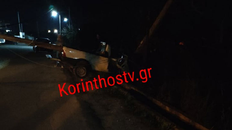 Σοβαρό τροχαίο στο Ζευγολατιό Κορινθίας