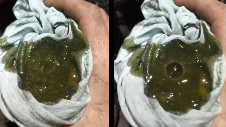 Φίλτρο λαδιού προσπαθεί να επικοινωνήσει με έναν άνθρωπο