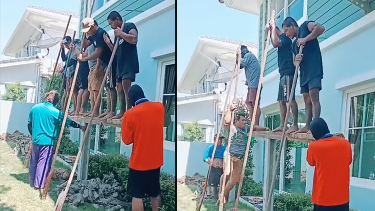 Πώς τοποθετούν κολόνες στην Ταϊλάνδη