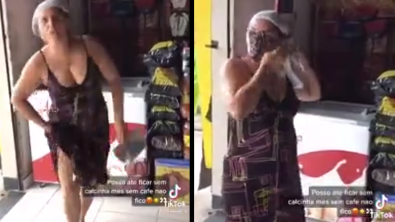 Φόρεσε ως μάσκα το εσώρουχό της για να εξυπηρετηθεί