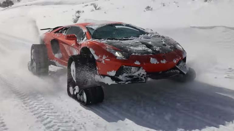 Έχετε ξαναδεί Lamborghini με ερπύστριες;