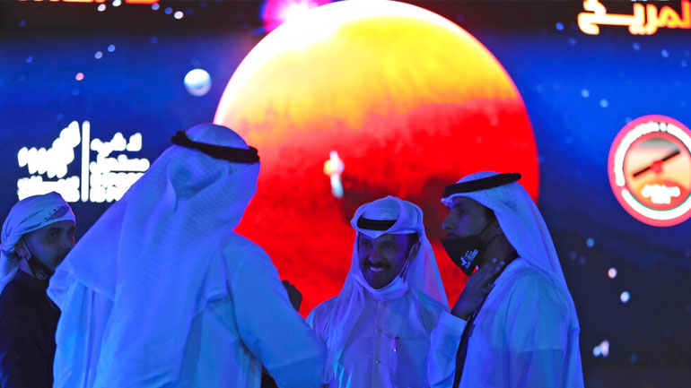 To διαστημόπλοιο των Ηνωμένων Αραβικών Εμιράτων σε τροχιά γύρω από τον Άρη