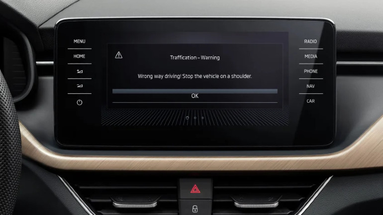 Σύστημα προειδοποίησης αντίθετης κατεύθυνσης ετοιμάζει η Skoda