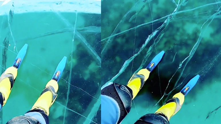 O ήχος του πάγου που ραγίζει