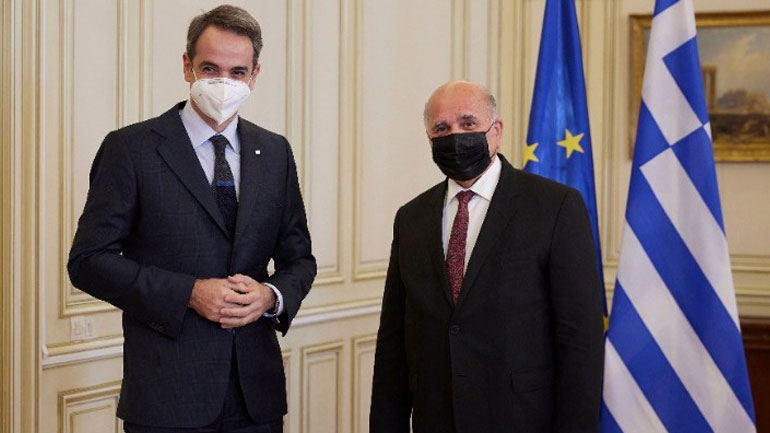 Συνάντηση του πρωθυπουργού με τον Ιρακινό υπουργό Εξωτερικών