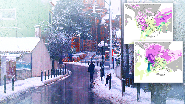 Στα λευκά ντύθηκε η Βόρεια Ελλάδα