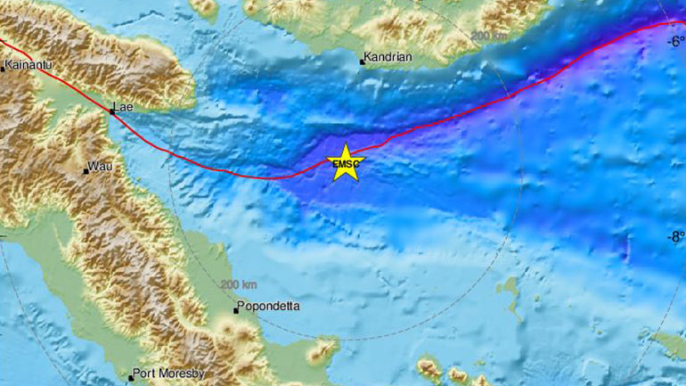 Σεισμός 6 Ρίχτερ στην Παπούα Νέα Γουινέα