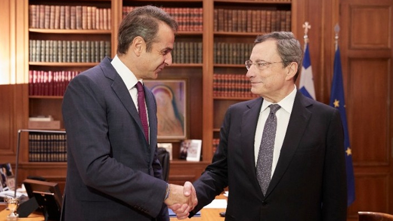 Συγχαρητήρια Μητσοτάκη στον Μάριο Ντράγκι