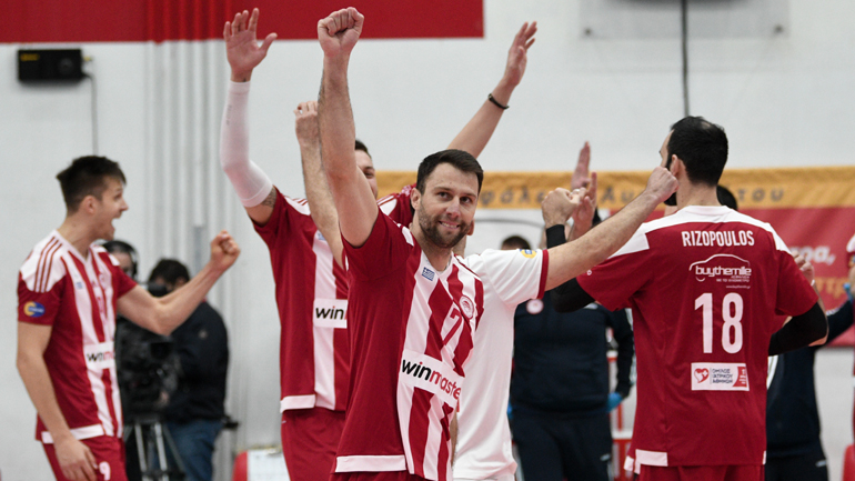 Volley League: Νικητής ο Ολυμπιακός, 3-0 τον Φοίνικα
