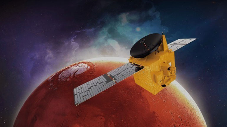 H πρώτη εντυπωσιακή φωτογραφία του διαστημικού σκάφους Hope από τον πλανήτη Άρη