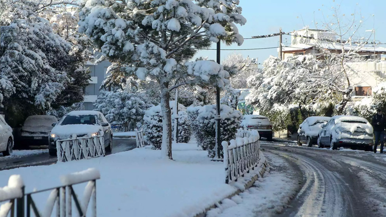Στα λευκά η βόρεια Αττική