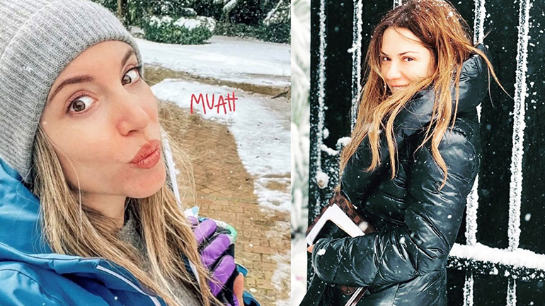 Κακοκαιρία Μήδεια: Οι Έλληνες celebrities φωτογραφίζονται στο χιόνι!