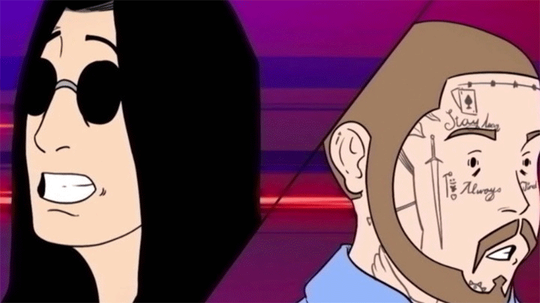 Οι Όζι Όσμπορν και Post Malone σε καρτούν έκδοση στο μουσικό βίντεο του «It’s A Raid»