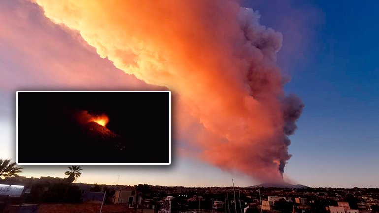 «Ξύπνησε» η Αίτνα – Λάβα και τέφρα στον ουρανό της Σικελίας «Ξύπνησε» η Αίτνα – Λάβα και τέφρα στον ουρανό της Σικελίας