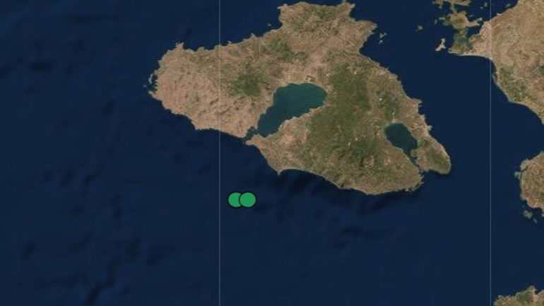 Σεισμός 3,9 Ρίχτερ νότια της Μυτιλήνης