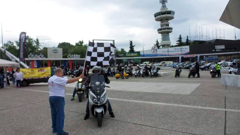Στη Θεσσαλονίκη τερματισμός του Scooter Rally Αντοχής!