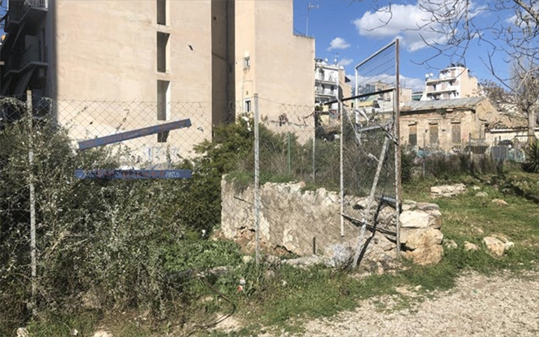 Ο χώρος επί της οδού Λεωνίδου