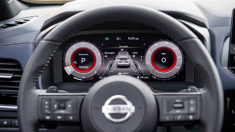 Ο ψηφιακός πίνακας οργάνων του νέου Qashqai.