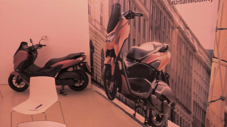 Το νέο NMAX 125 στην αίθουσα της συνέντευξης Τύπου