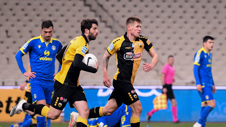 Η ανατροπή της ΑΕΚ έμεινε στη μέση, 2-2 με τον Αστέρα Τρίπολης στο ΟΑΚΑ