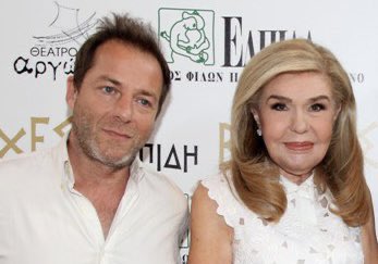 Ο Λιγνάδης με την κ. Μαριάννα Βαρδινογιάννη