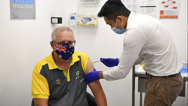 Αυστραλία: Ο πρωθυπουργός έλαβε την πρώτη δόση εμβολίου κατά του Covid-19