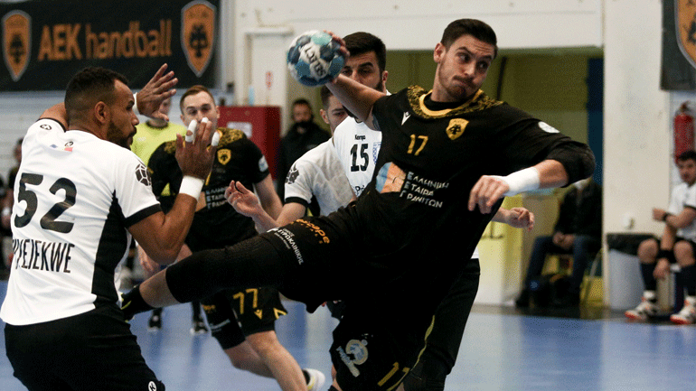Χάντμπολ (European Cup ανδρών): Μεγάλη πρόκριση της ΑΕΚ στην εκπνοή, 29-23 την CSM Βουκουρεστίου